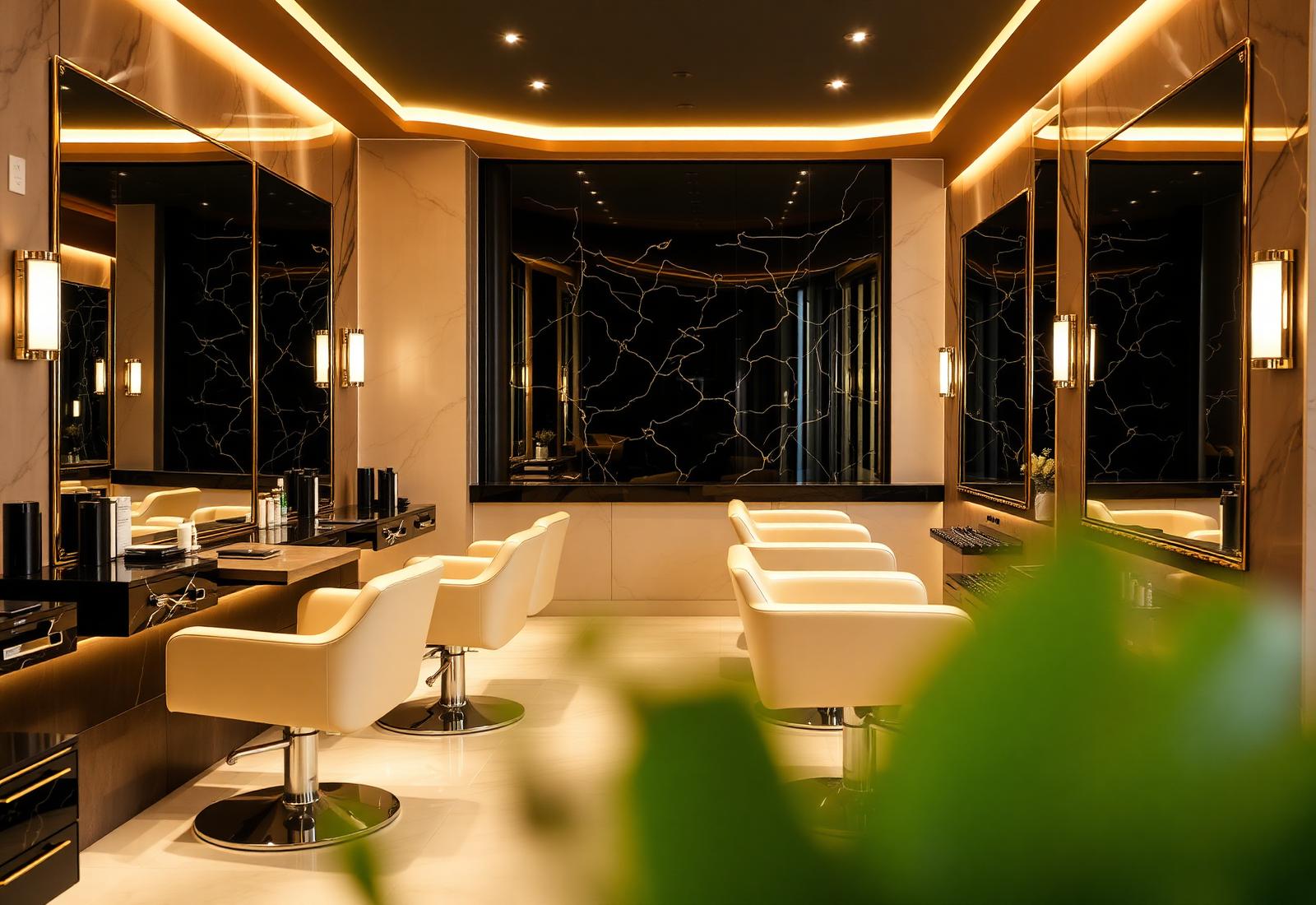 Interior do salão luxuoso